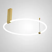 Светильник потолочный RINGMOR D80 R1 207981-23 ImperiumLoft белый на 1 лампу, основание латунь в стиле современный 