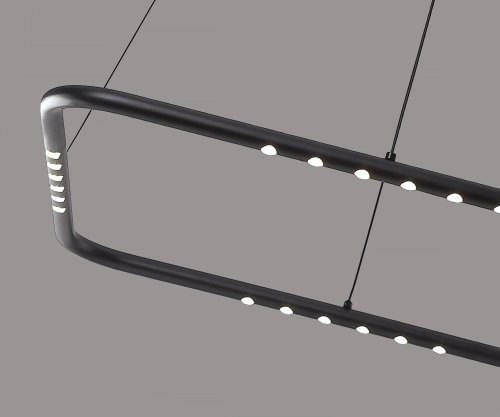 Светильник подвесной LED с пультом Магни 08557-60*60,19 Kink Light чёрный на 1 лампу, основание чёрное в стиле хай-тек современный минимализм квадраты с пультом фото 2 Светильник подвесной LED с пультом Магни 08557-60*60,19 Kink Light чёрный на 1 лампу, основание чёрное в стиле хай-тек современный минимализм квадраты с пультом фото 2