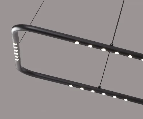 Светильник подвесной LED с пультом Магни 08557-60*60,19 Kink Light чёрный на 1 лампу, основание чёрное в стиле хай-тек современный минимализм квадраты с пультом фото 2 Светильник подвесной LED с пультом Магни 08557-60*60,19 Kink Light чёрный на 1 лампу, основание чёрное в стиле хай-тек современный минимализм квадраты с пультом фото 2