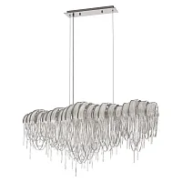 Люстра подвесная Volver 10404/1150L SN LOFT IT никель на 7 ламп, основание никель в стиле арт-деко цепочки