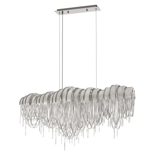 Люстра подвесная Volver 10404/1150L SN LOFT IT никель на 7 ламп, основание никель в стиле арт-деко цепочки