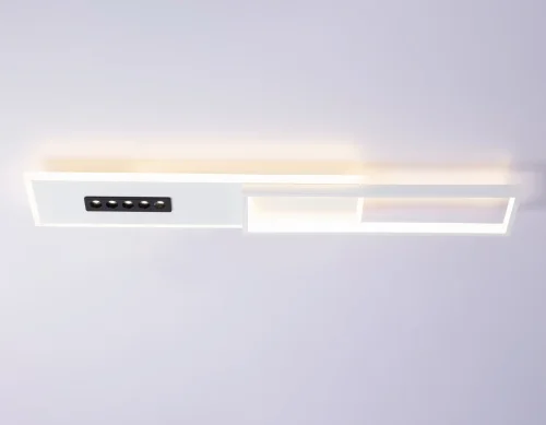 Светильник потолочный LED FL51453 Ambrella light белый 1 лампа, основание белое в стиле современный хай-тек  фото 4