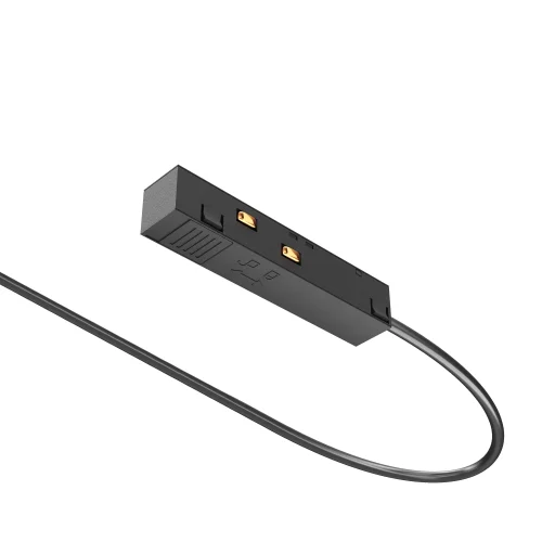 Ввод питания Magnetic track system TRA034B-42B Maytoni чёрный в стиле современный хай-тек для светильников серии Magnetic track system Exility подвесной встраиваемый накладной exility тонкая магнитная магнитный