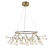 Люстра подвесная Riccardo SL411.253.45 ST-Luce белая на 45 ламп, основание золотое в стиле современный 