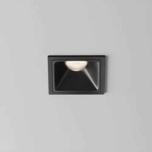 Светильник точечный LED Alfa LED DL043-01-10W4K-SQ-B-1 Maytoni чёрный на 1 лампу, основание чёрное в стиле современный хай-тек квадратный фото 8