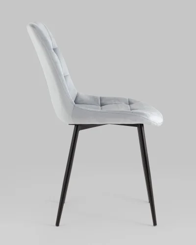 Стул Флекс New, велюр пыльно-голубой УТ000039292 Stool Group, голубой/велюр, ножки/металл/чёрный, размеры - *830**** фото 2