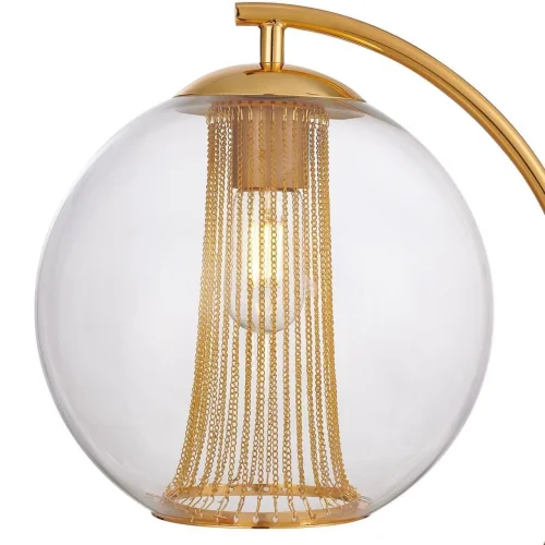 Настольная лампа Funnel 2880-1T Favourite прозрачная 1 лампа, основание золотое металл в стиле современный  фото 3