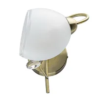 Бра Моника 372023901 MW-Light белый 1 лампа, основание латунь в стиле классический 