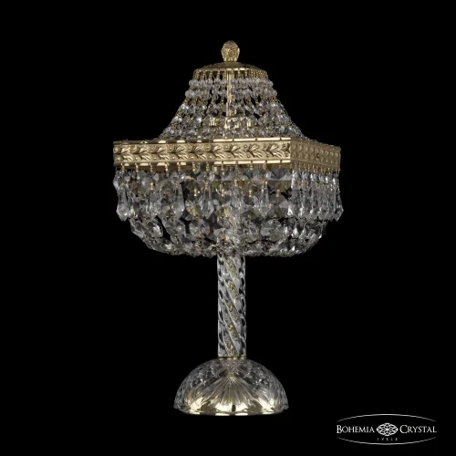 Настольная лампа 19012L4/H/20IV G Bohemia Ivele Crystal прозрачная 2 лампы, основание золотое металл в стиле классический sp фото 2