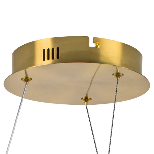Светильник подвесной LED Corinto 637063 Lightstar белый на 1 лампу, основание золотое в стиле хай-тек современный гибкий неон фото 4