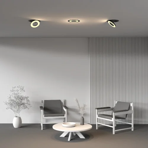 Светильник точечный LED Vector 2700K 12Вт 100° DL102-12W2.7K-B Maytoni чёрный на 1 лампу, основание чёрное в стиле современный хай-тек круглый фото 6