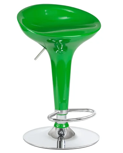 Стул барный 1004-LM BOMBA,  цвет сиденья зеленый металлик, цвет основания хром Dobrin, зелёный/, ножки/металл/хром, размеры - 660*880***430*360