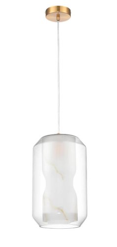 Светильник подвесной Milan VL5724P21 Vele Luce прозрачный 1 лампа, основание золотое в стиле современный  фото 2