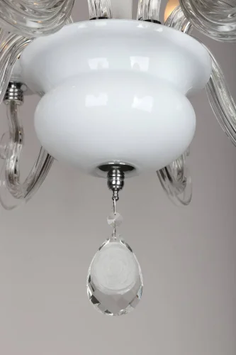 Люстра подвесная Alvara OML-79303-08 Omnilux без плафона на 8 ламп, основание белое в стиле классический  фото 3
