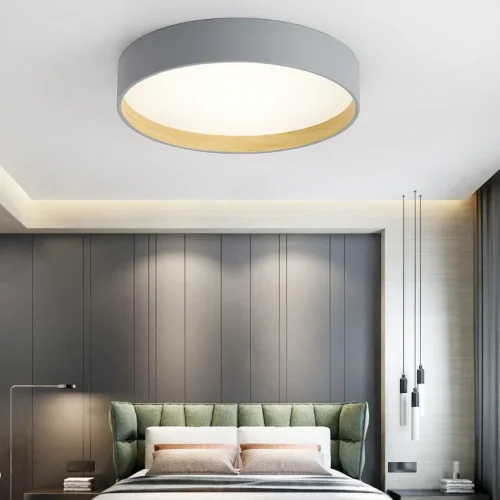 Светильник потолочный NETTY D40 Black 224021-23 ImperiumLoft белый на 1 лампу, основание чёрное в стиле современный скандинавский минимализм фото 6