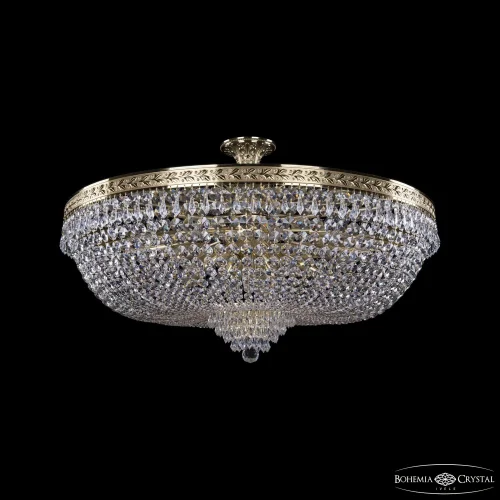 Люстра потолочная 19271/90IV G Bohemia Ivele Crystal прозрачная на 20 ламп, основание золотое в стиле классический sp