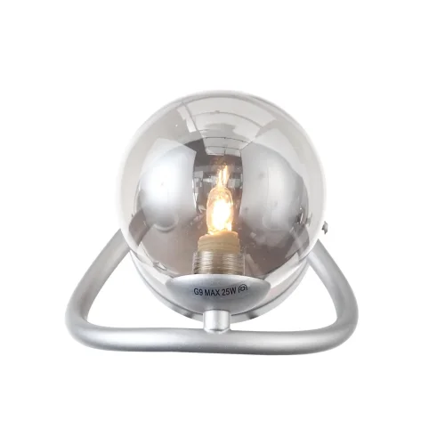Бра Legatezza SL1502.101.01 ST-Luce серый прозрачный на 1 лампа, основание хром в стиле современный  фото 3