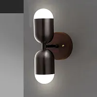 Настенный светильник CHRIS A Black 209121-23 ImperiumLoft белый 2 лампы, основание чёрное в стиле современный 