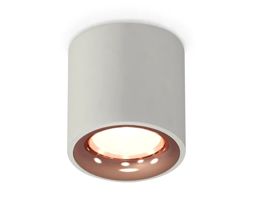 Светильник накладной Techno spot XS7533025 Ambrella light серый 1 лампа, основание серое в стиле хай-тек модерн круглый