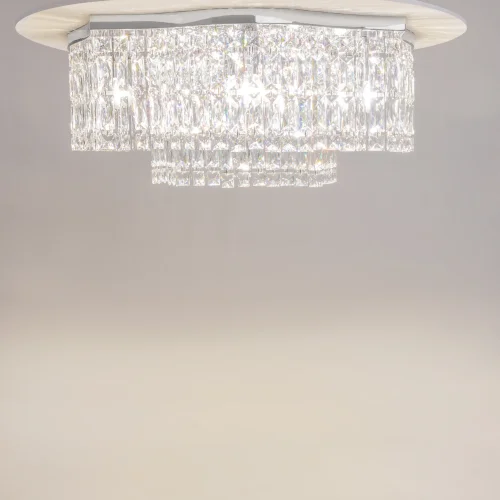 Люстра потолочная Dune DIA005CL-10CH Maytoni прозрачная на 10 ламп, основание хром в стиле классический фото 4