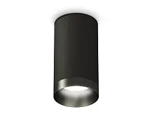 Светильник накладной Techno spot XS6323021 Ambrella light чёрный 1 лампа, основание чёрное в стиле современный круглый