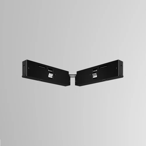 Коннектор питания угловой 3см Magnetic track system Levity TRA184CPC-1B-3 Maytoni чёрный в стиле хай-тек современный для светильников серии Magnetic track system Levity levity магнитная фото 6