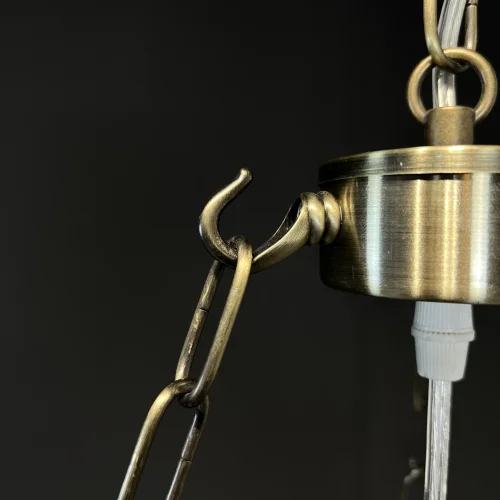 Светильник подвесной VICTORIAN 220083-26 ImperiumLoft прозрачный на 3 лампы, основание бронзовое в стиле лофт фото 7