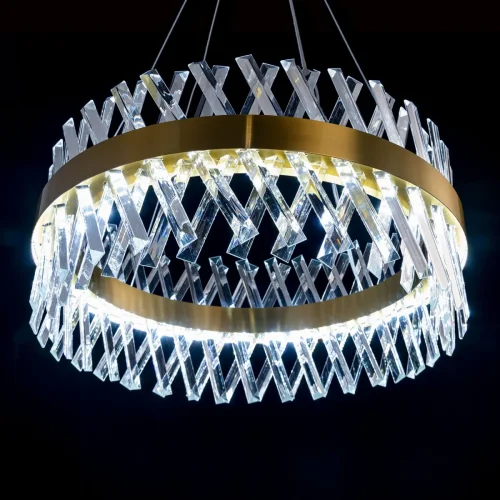 Люстра подвесная LED с пультом Ричард CL336063 Citilux прозрачная на 1 лампа, основание бронзовое в стиле современный с пультом фото 2