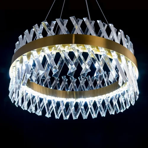 Люстра подвесная LED с пультом Ричард CL336063 Citilux прозрачная на 1 лампу, основание бронзовое в стиле современный с пультом фото 2