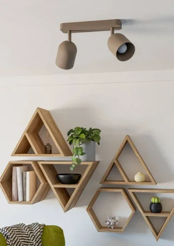 Спот с 2 лампами Tilston 44162 Eglo бежевый E14 в стиле современный лофт фото 3