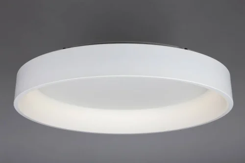 Люстра с пультом LED Ortueri OML-48507-96 Omnilux белая на 1 лампу, основание белое в стиле хай-тек с пультом фото 3