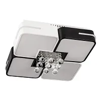 Светильник потолочный LED с пультом 10215/4LED Escada белый на 1 лампу, основание белое в стиле арт-деко квадраты Светильник потолочный LED с пультом 10215/4LED Escada белый на 1 лампу, основание белое в стиле арт-деко квадраты