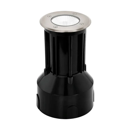 Встраиваемый светильник LED Riga 3 Pro 62344 Eglo уличный IP65 чёрный 1 лампа, плафон матовый никель в стиле хай-тек современный LED