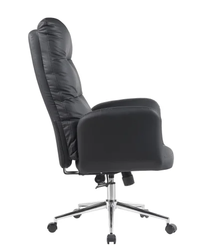 Кресло руководителя TopChairs Solid NC, черный УТ000041633 Stool Group, чёрный/экокожа, ножки/металл/хром, размеры - 1200*1290****мм фото 5