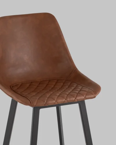 Стул барный TEXAS, экокожа, коричневый УТ000038914 Stool Group, /, ножки//, размеры - *1080***475*490 фото 4