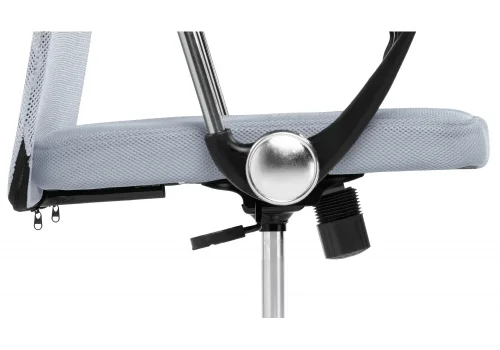 Компьютерное кресло Arano 1 light gray 15792 Woodville, серый/сетка искусственная кожа, ножки/металл/хром, размеры - *1190***660*600 фото 9