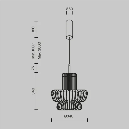 Светильник подвесной LED MOD465PL-L12BK3 Namiki Maytoni бежевый коричневый на 1 лампу, основание чёрное в стиле современный кантри фото 6 Светильник подвесной LED MOD465PL-L12BK3 Namiki Maytoni бежевый коричневый на 1 лампу, основание чёрное в стиле современный кантри фото 6