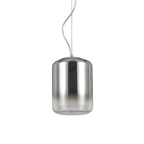 Светильник подвесной KEN SP1 SMALL Ideal Lux хром серый 1 лампа, основание хром в стиле современный 
