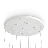 Потолочное крепление (чаша) с 13 отверстиями Pietre FR5592A-13BS Freya на 13 ламп, основание белое в стиле современный Потолочное крепление (чаша) с 13 отверстиями Pietre FR5592A-13BS Freya на 13 ламп, основание белое в стиле современный