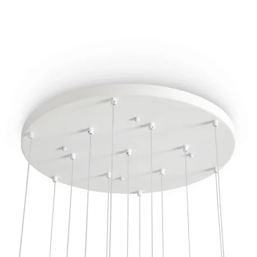 Потолочное крепление (чаша) с 13 отверстиями Pietre FR5592A-13BS Freya на 13 ламп, основание белое в стиле современный Потолочное крепление (чаша) с 13 отверстиями Pietre FR5592A-13BS Freya на 13 ламп, основание белое в стиле современный