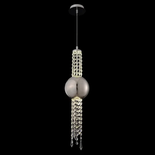 Светильник подвесной NAVAJO SP3W LED CHROME Crystal Lux прозрачный на 1 лампу, основание хром в стиле современный фото 4