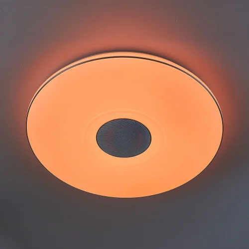 Светильник потолочный LED Старлайт с Bluetooth и пультом Light & Music CL703M101 Citilux белый 1 лампа, основание белое в стиле современный хай-тек с пультом фото 6