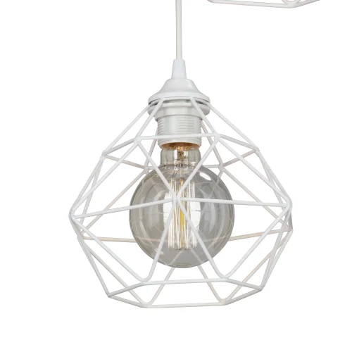 Светильник подвесной V4258-0/3S Vitaluce без плафона на 3 лампы, основание белое в стиле лофт фото 2 Светильник подвесной V4258-0/3S Vitaluce без плафона на 3 лампы, основание белое в стиле лофт фото 2