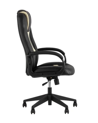 Кресло игровое TopChairs ST-Cyber 8 черный эко.кожа крестовина пластик УТ000035205 Stool Group, чёрный/экокожа, ножки/металл/чёрный, размеры - ****655*770 фото 7
