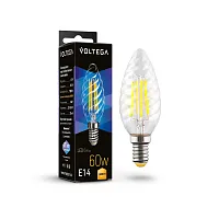 Светодиодная лампа Crystal Candle corn 6W 3000K E14 7211 Voltega E14 6вт