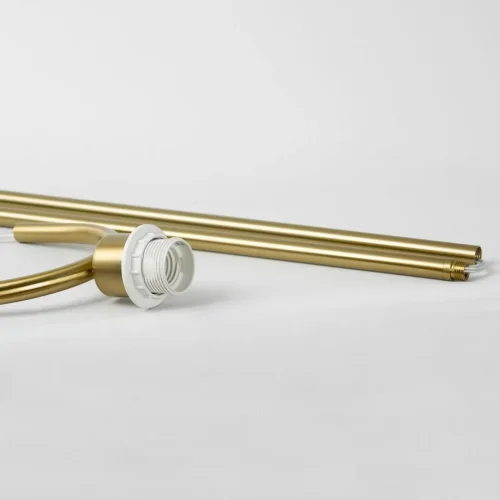 Торшер Hendry LSP-0665 Lussole  белый 1 лампа, основание матовое золото в стиле современный классический
 фото 3