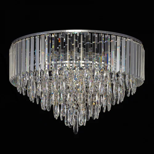 Люстра потолочная хрустальная Leonna CL320191 Citilux прозрачная на 10 ламп, основание хром в стиле классический современный фото 3 Люстра потолочная хрустальная Leonna CL320191 Citilux прозрачная на 10 ламп, основание хром в стиле классический современный фото 3