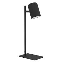 Настольная лампа офисная Ceppino 98855 Eglo чёрная 1 лампа, основание чёрное металл в стиле современный 