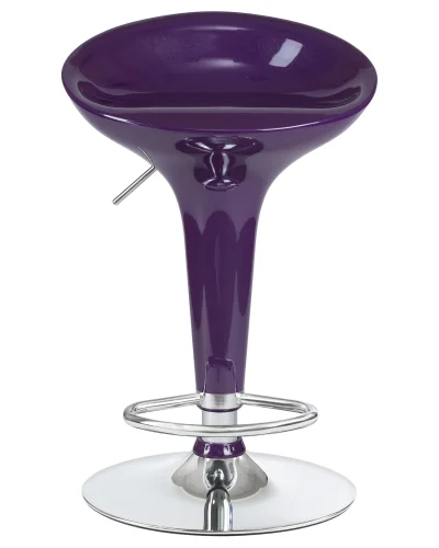 Стул барный 1004-LM BOMBA,  цвет сиденья фиолетовый металлик, цвет основания хром Dobrin, фиолетовый/, ножки/металл/хром, размеры - 660*880***430*360 фото 6