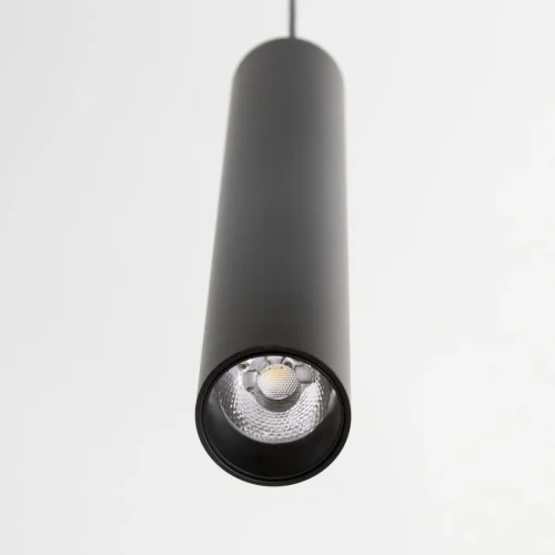 Светильник подвесной LED Тубус CL01PB071N Citilux чёрный 1 лампа, основание чёрное в стиле хай-тек современный трубочки фото 4